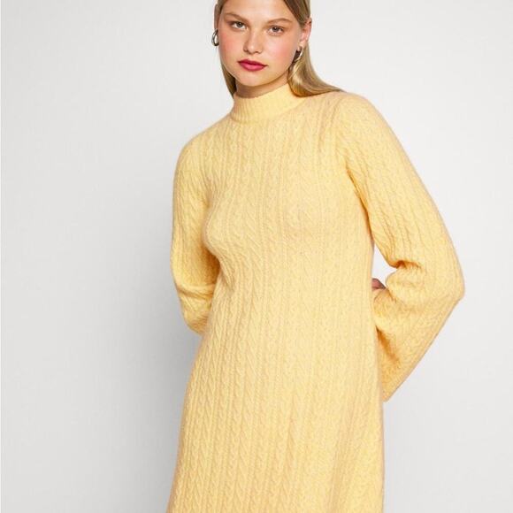 EDITED madalyn jojoba yellow sweater dress size 10 - Picture 4 of 10